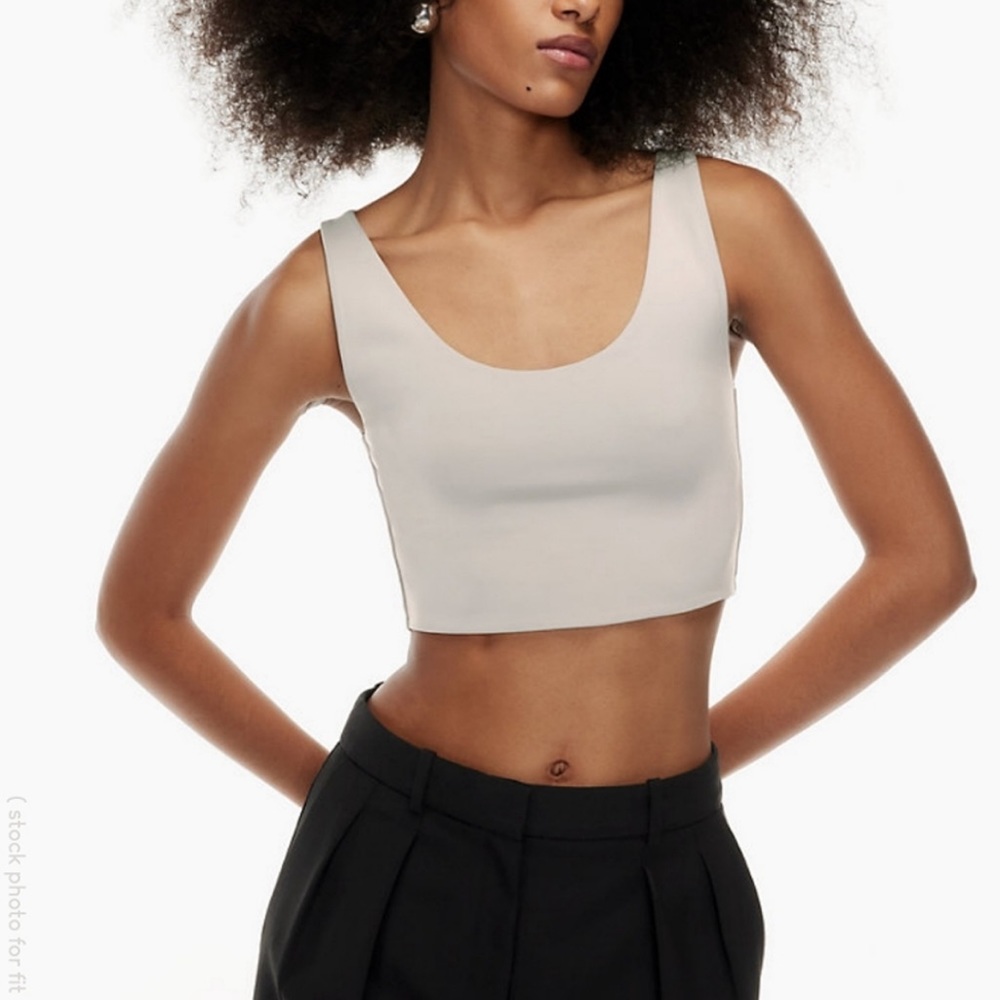 Aritzia Babaton contour scoop neck in Opal Grey | Size Small